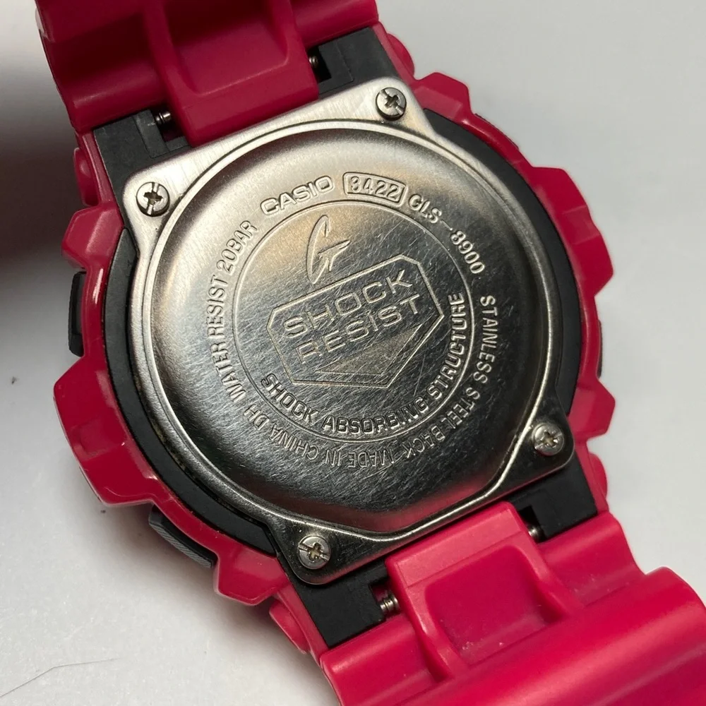 Casio Gshock, GLS-8900 pink positive display, low temp lcd, working battery